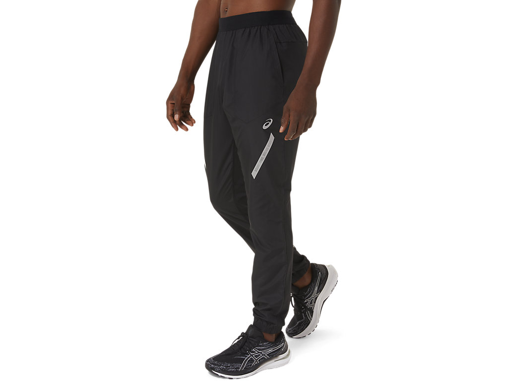 Men's Asics Lite-Show Pants Black | 0435-SWLAF