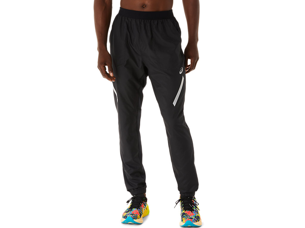 Men\'s Asics Lite-Show Pants Black | 5269-HQECY