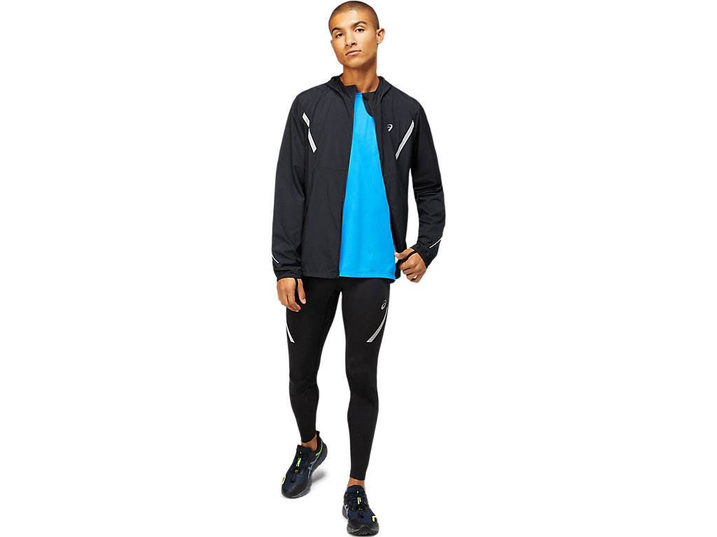 Men's Asics Lite-Show Pants Black | 5708-ETSPB