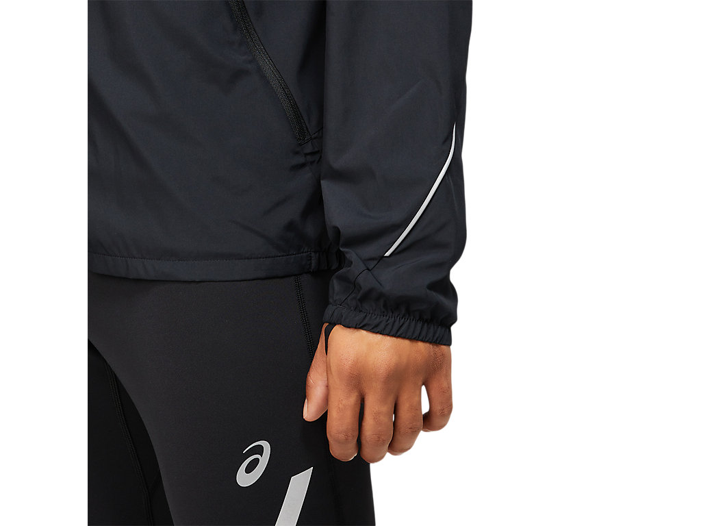 Men's Asics Lite-Show Solid Jackets Black | 2941-WHMXO