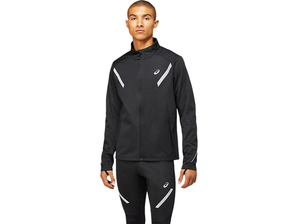 Men\'s Asics Lite-Show Winter Jackets Black | 6392-XLCQR