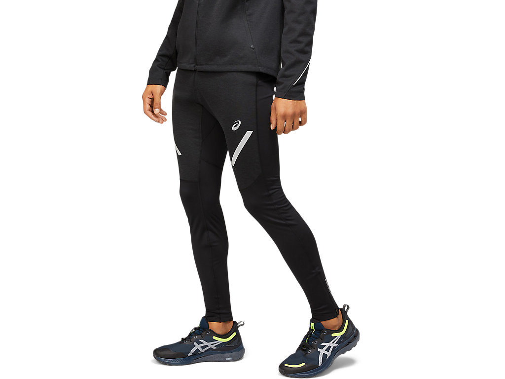 Men's Asics Lite-Show Winter Pants Black | 6185-SQOPL