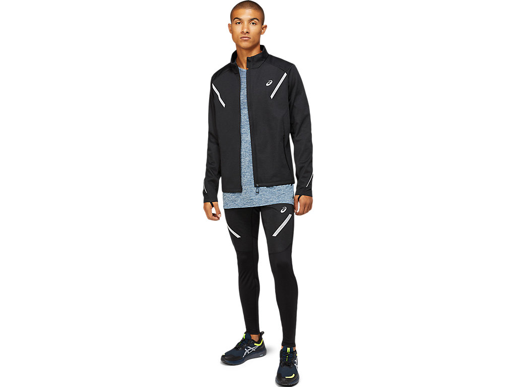 Men's Asics Lite-Show Winter Pants Black | 6185-SQOPL