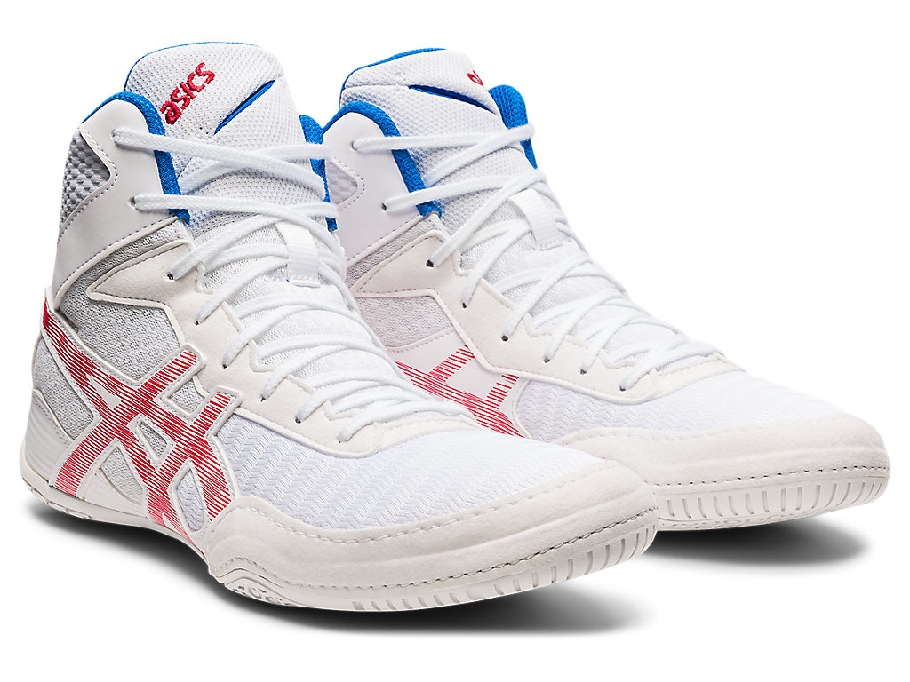 Men's Asics Matcontrol 2 Wrestling Shoes White / Red | 7358-QJIUW