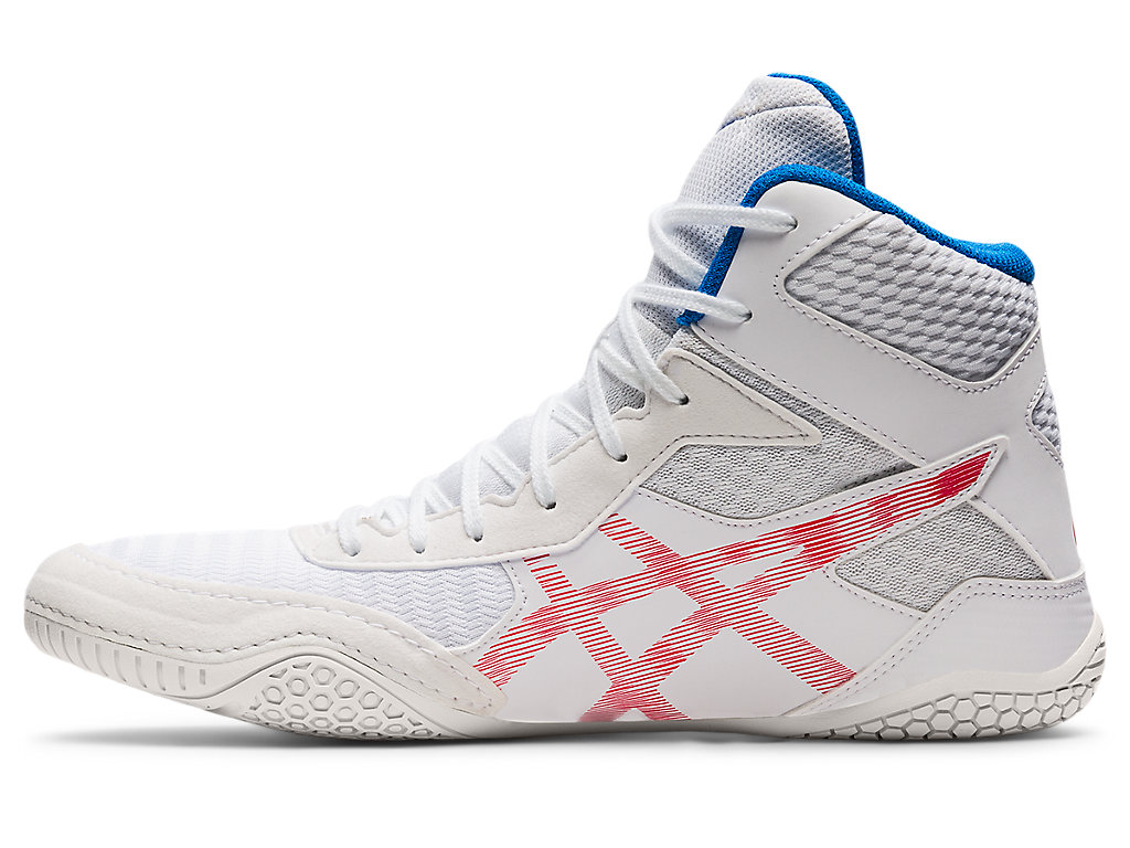 Men's Asics Matcontrol 2 Wrestling Shoes White / Red | 7358-QJIUW