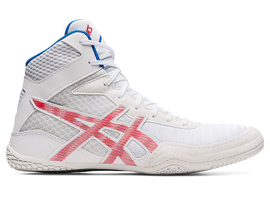 Men\'s Asics Matcontrol 2 Wrestling Shoes White / Red | 7358-QJIUW