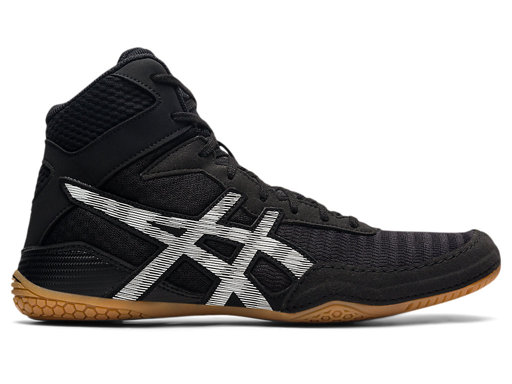 Men\'s Asics Matcontrol 2 Wrestling Shoes Black / White | 7820-YAMTN