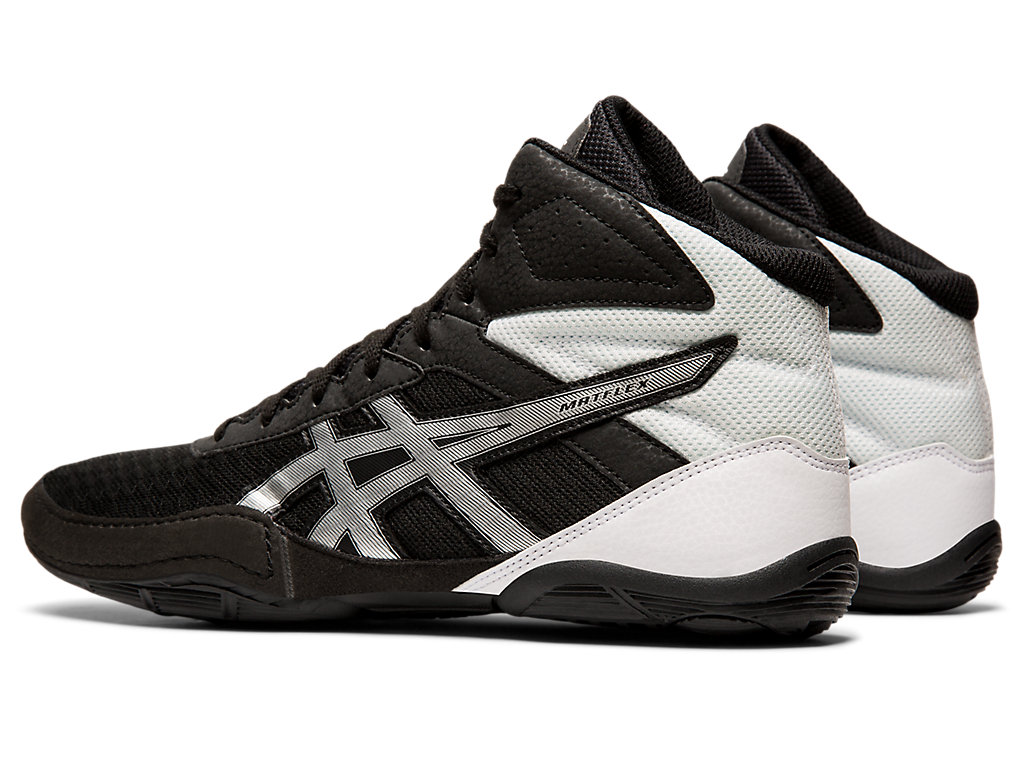 Men's Asics Matflex 6 Wrestling Shoes Black / Silver | 0236-MICNE