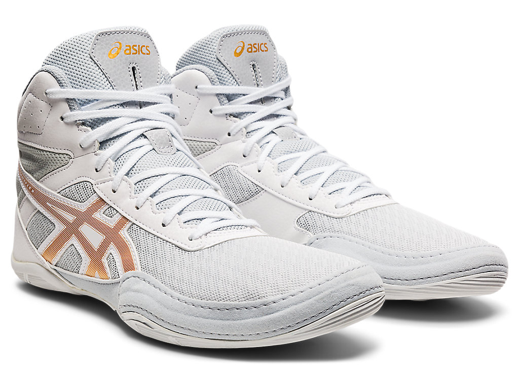 Men's Asics Matflex 6 Wrestling Shoes Grey / Gold | 9387-GVHXB