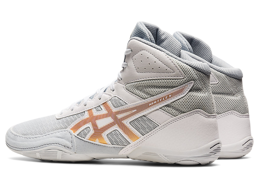 Men's Asics Matflex 6 Wrestling Shoes Grey / Gold | 9387-GVHXB