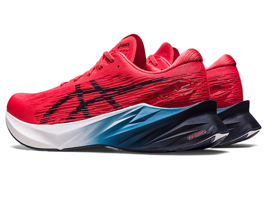 Men's Asics Novablast 3 Running Shoes Red | 1283-UGAJN