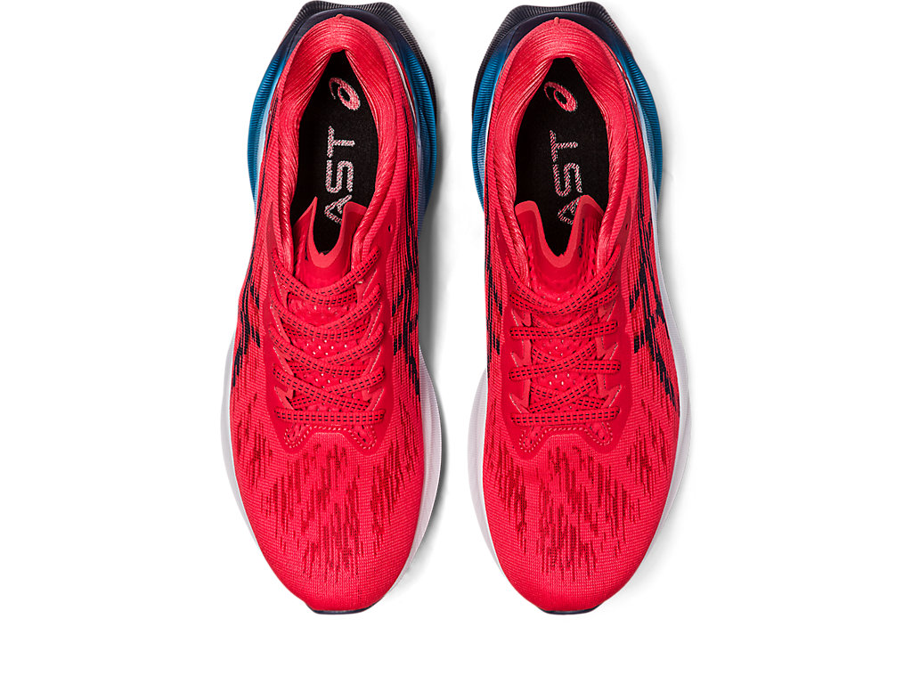 Men's Asics Novablast 3 Running Shoes Red | 1283-UGAJN