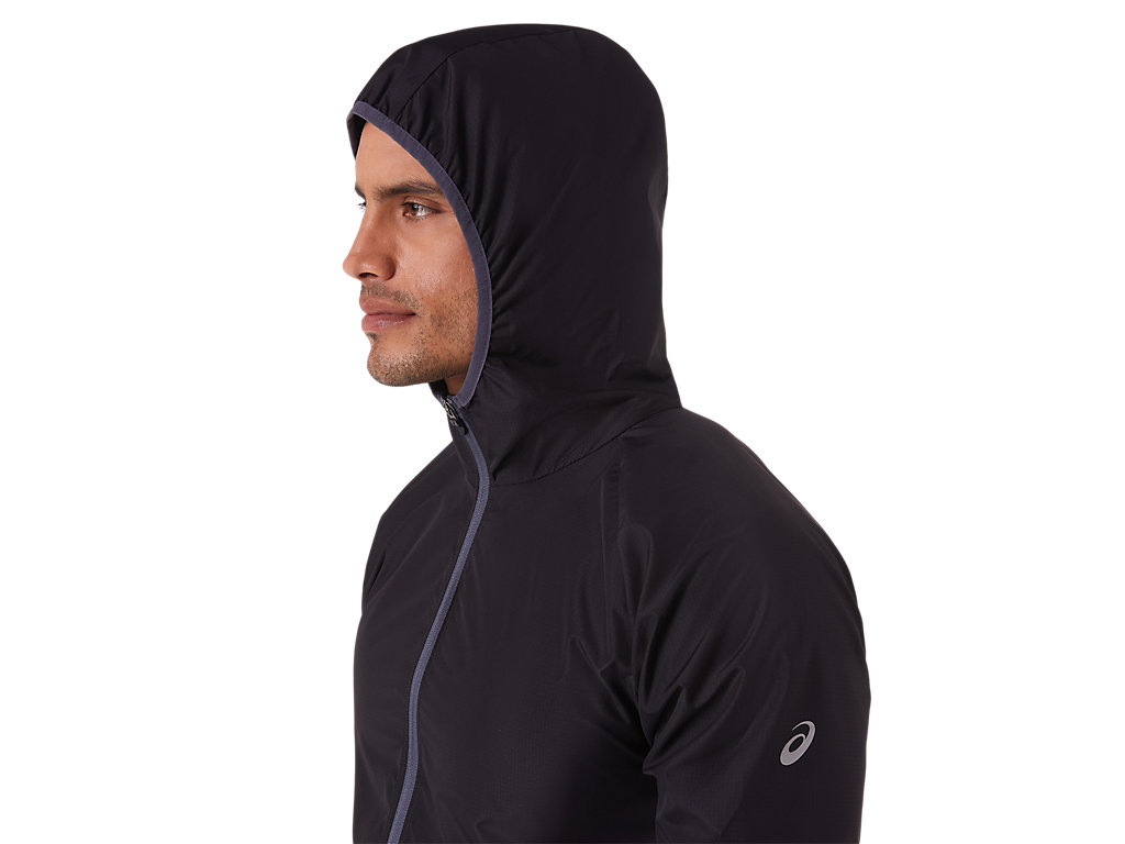 Men's Asics Packable Jackets Black | 7213-BMKYC