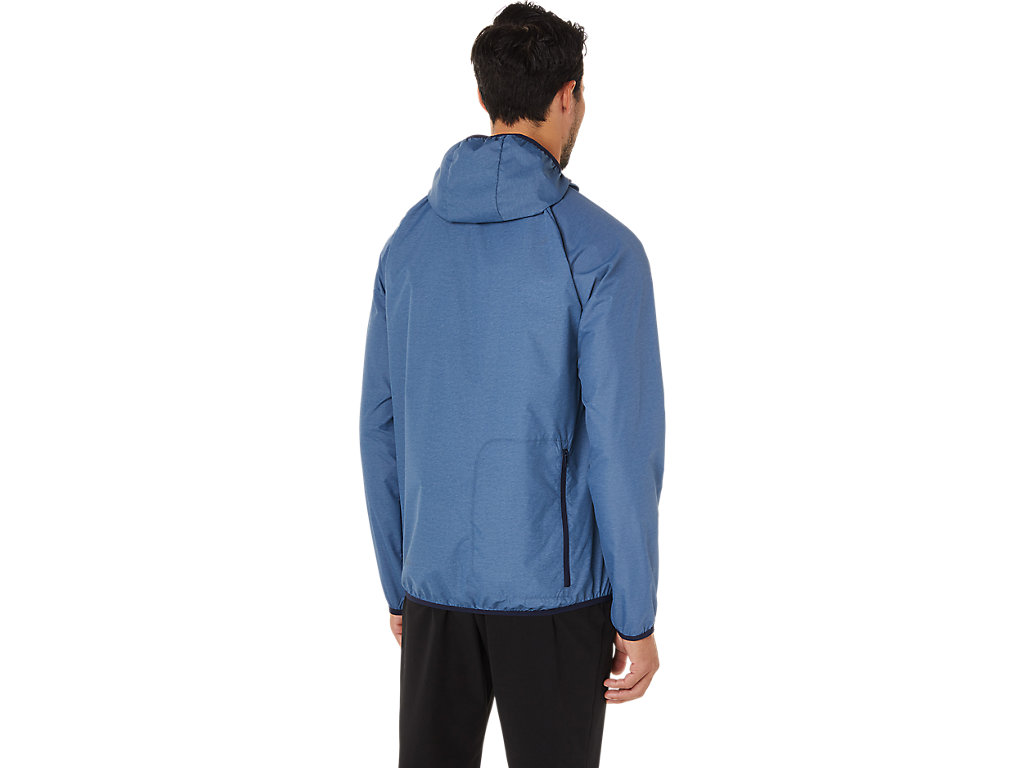 Men's Asics Packable Jackets Blue / Navy | 3872-PHCZL