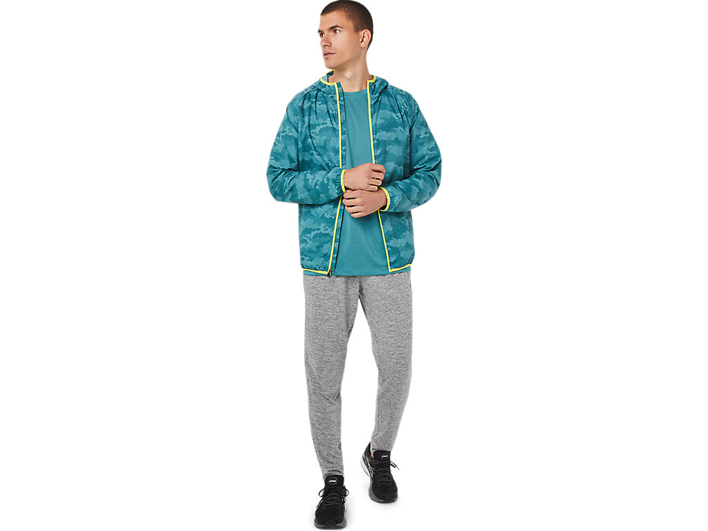 Men's Asics Packable Jackets Deep Green | 6012-VHQDE