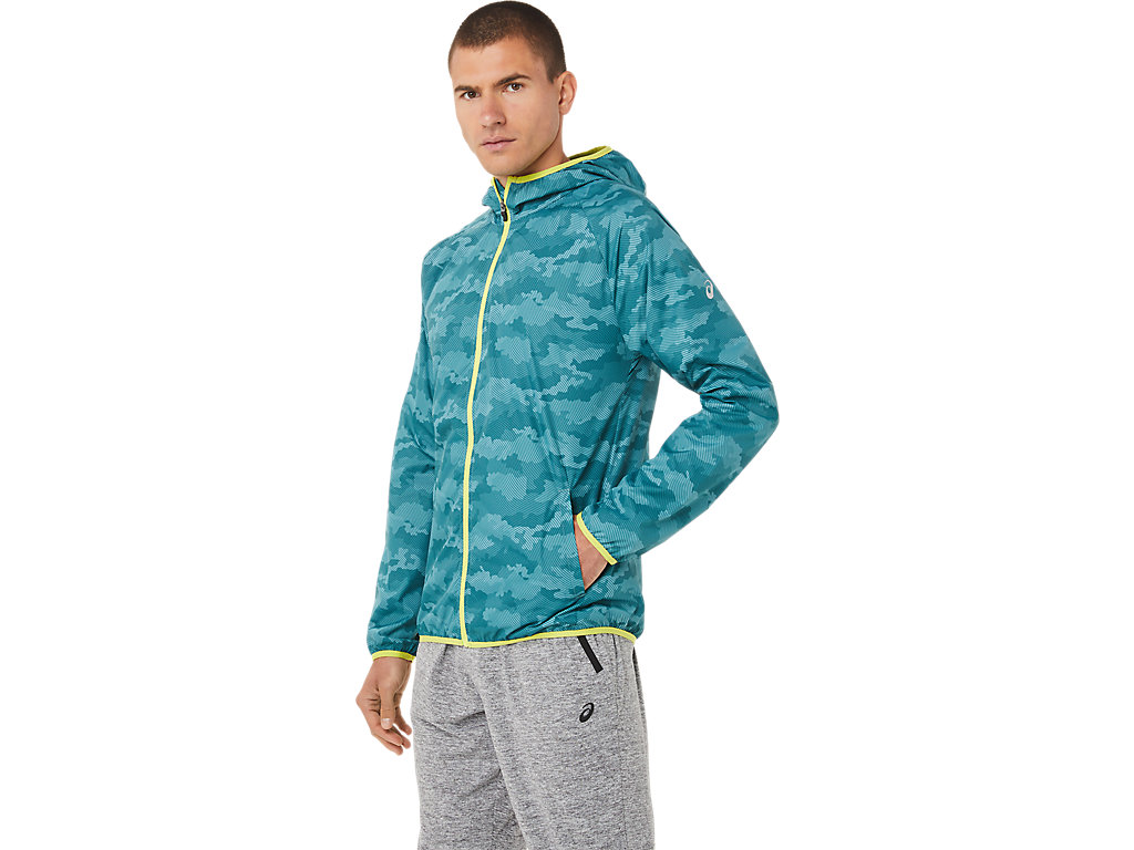 Men's Asics Packable Jackets Deep Green | 6012-VHQDE