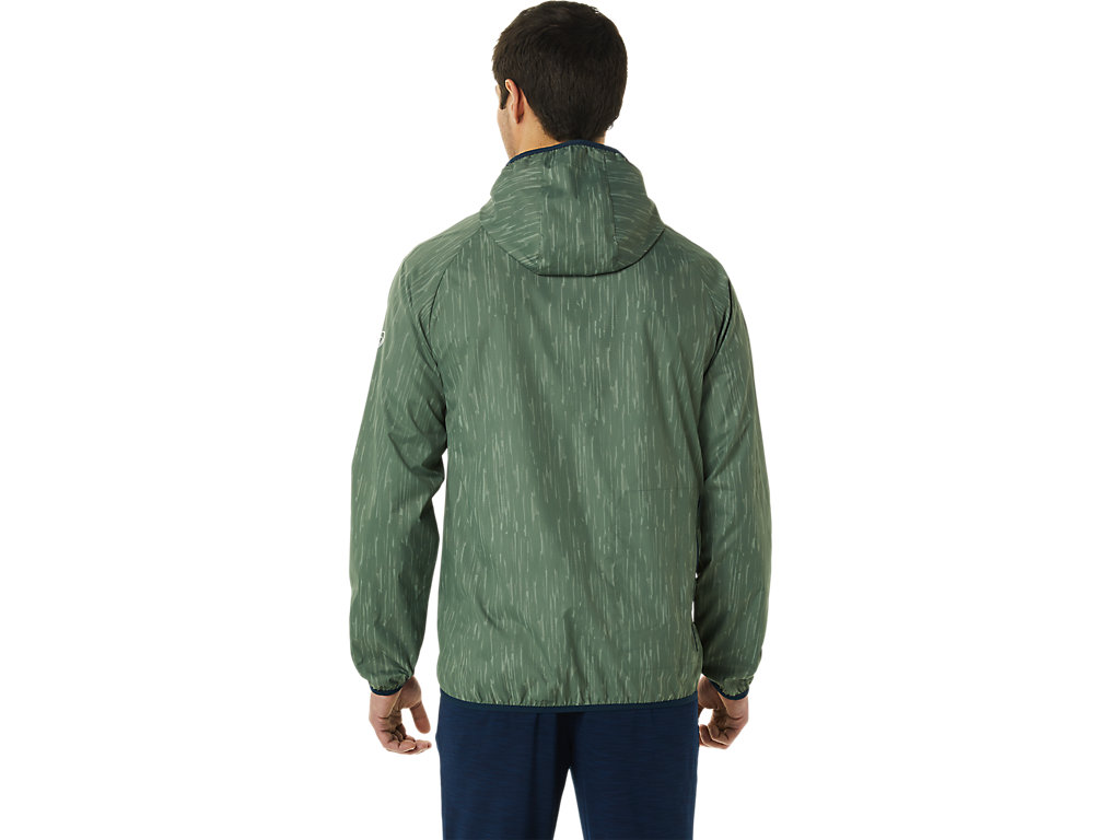 Men's Asics Packable Jackets Green / Blue | 4369-BZMIC