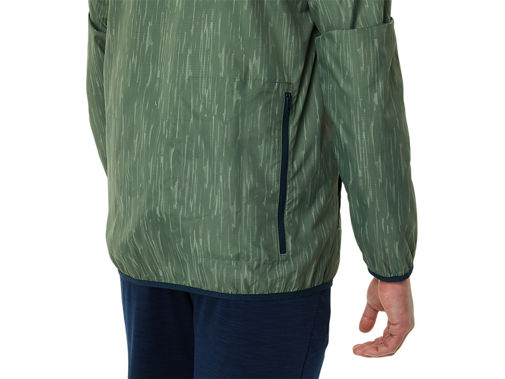 Men's Asics Packable Jackets Green / Blue | 4369-BZMIC