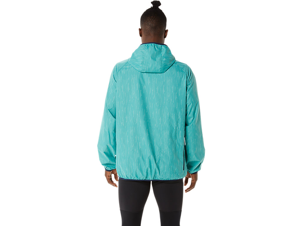 Men's Asics Packable Jackets Olive / Blue | 7295-KTIMW