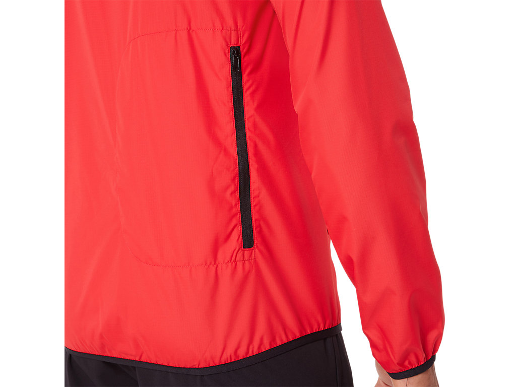 Men's Asics Packable Jackets Red / Black | 7134-IGSBY