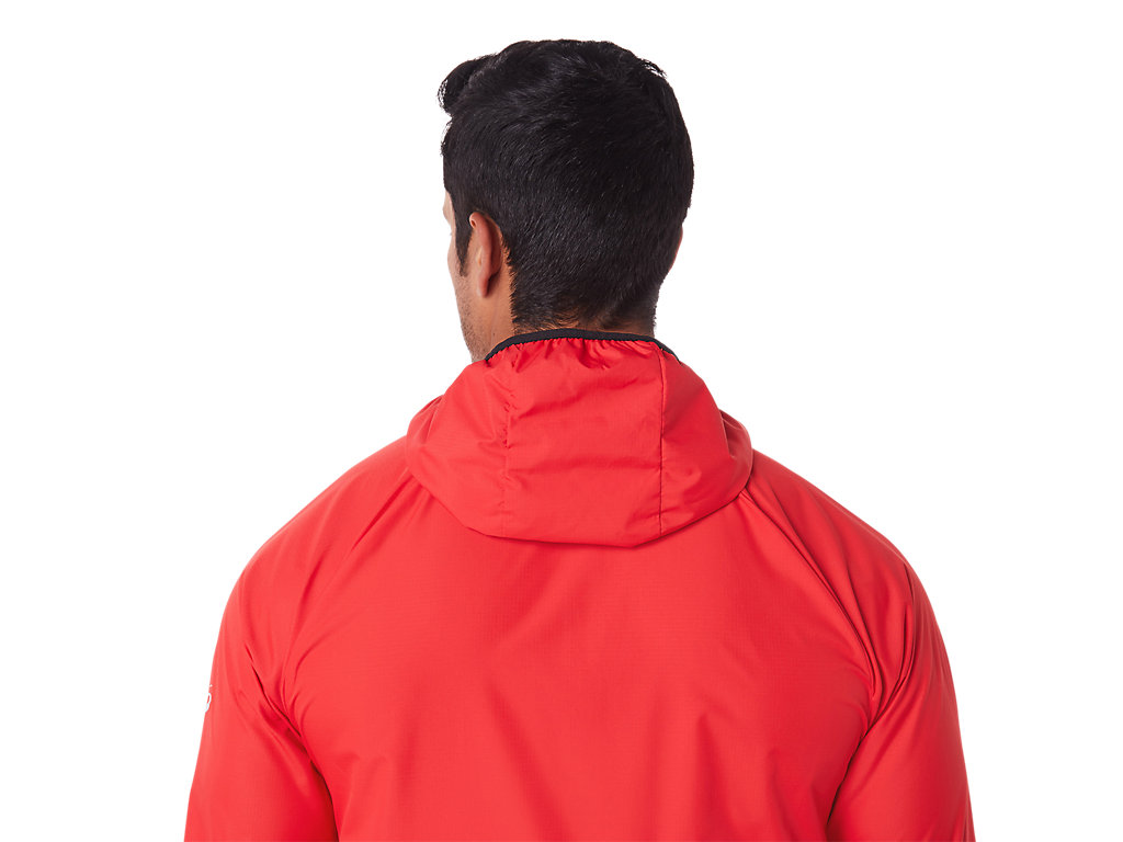 Men's Asics Packable Jackets Red / Black | 7134-IGSBY