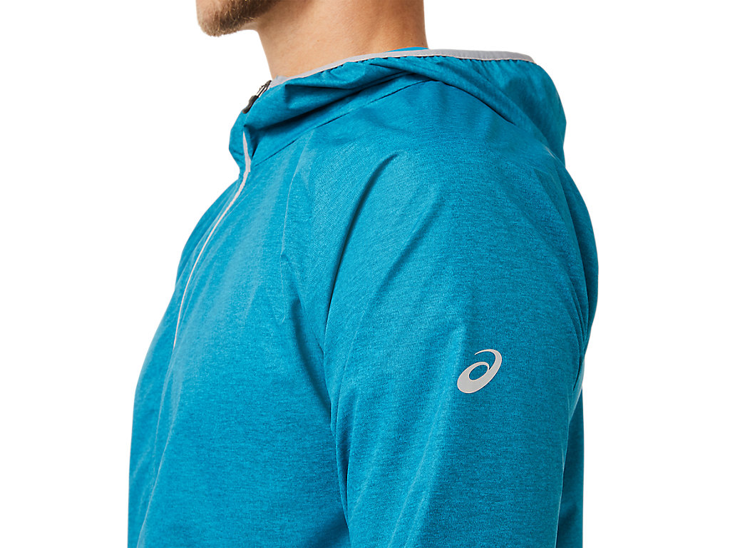 Men's Asics Packable Jackets Turquoise Blue | 3619-OWHFL