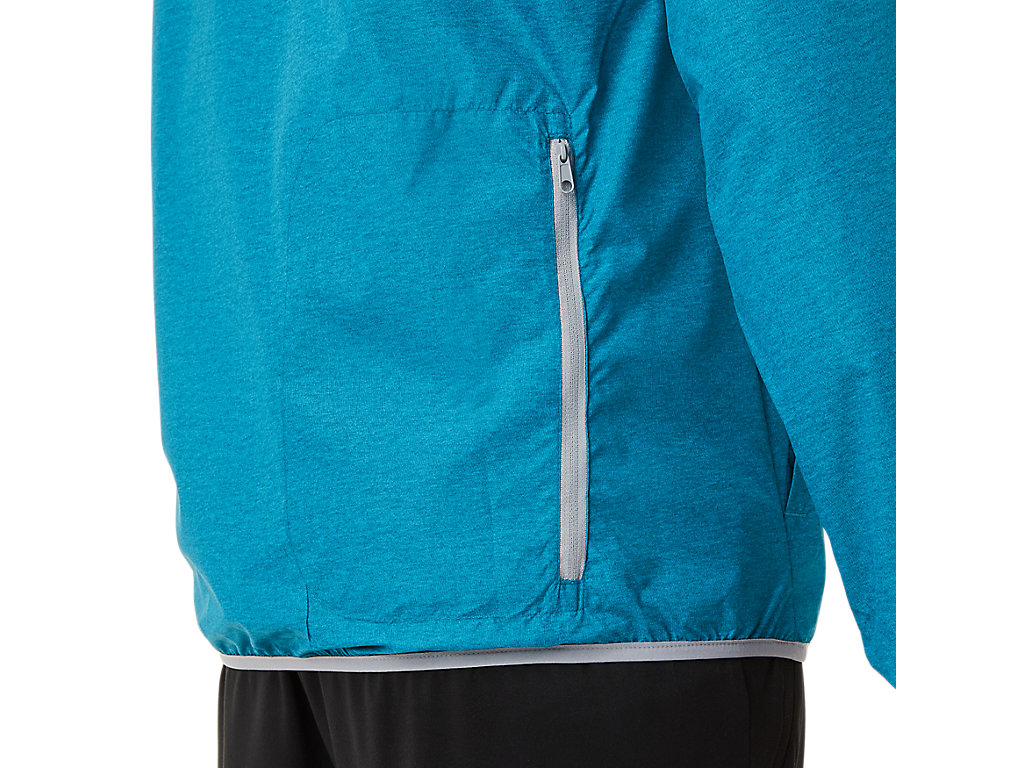 Men's Asics Packable Jackets Turquoise Blue | 3619-OWHFL