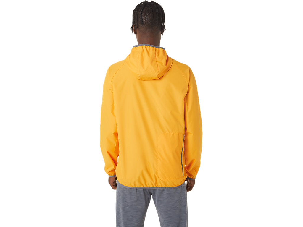 Men's Asics Packable Jackets Yellow | 1657-IPGWM