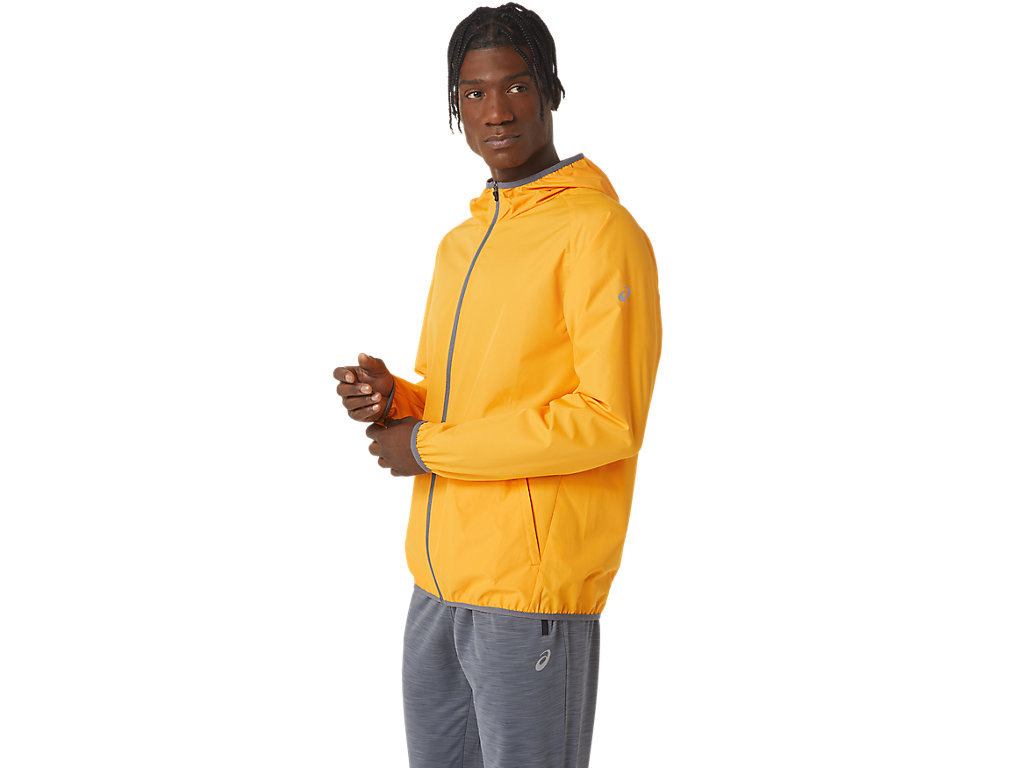 Men's Asics Packable Jackets Yellow | 1657-IPGWM