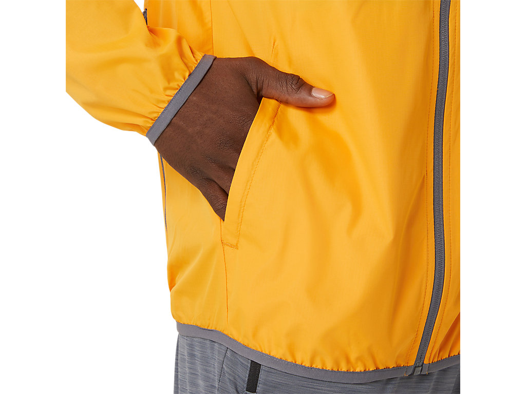 Men's Asics Packable Jackets Yellow | 1657-IPGWM