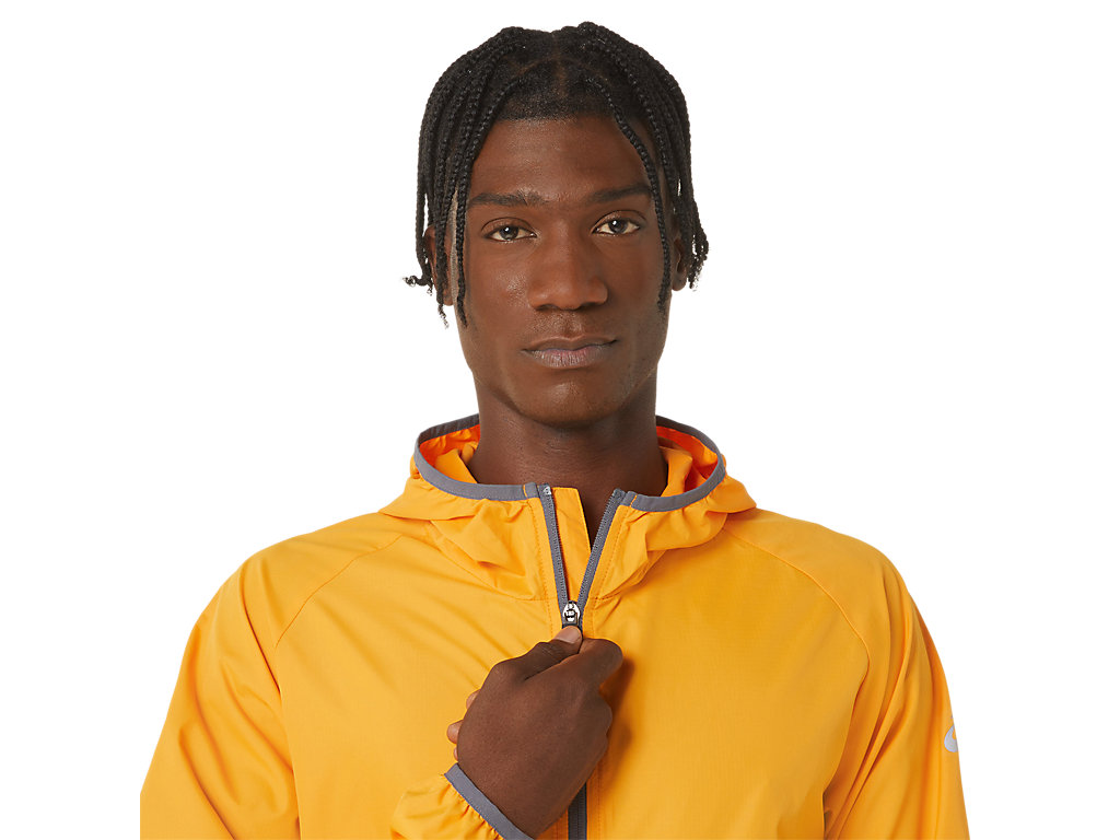 Men's Asics Packable Jackets Yellow | 1657-IPGWM