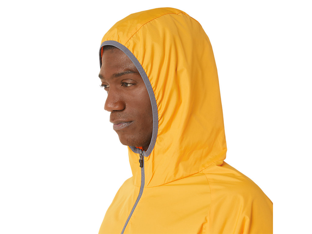 Men's Asics Packable Jackets Yellow | 1657-IPGWM