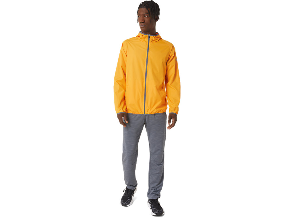 Men's Asics Packable Jackets Yellow | 1657-IPGWM