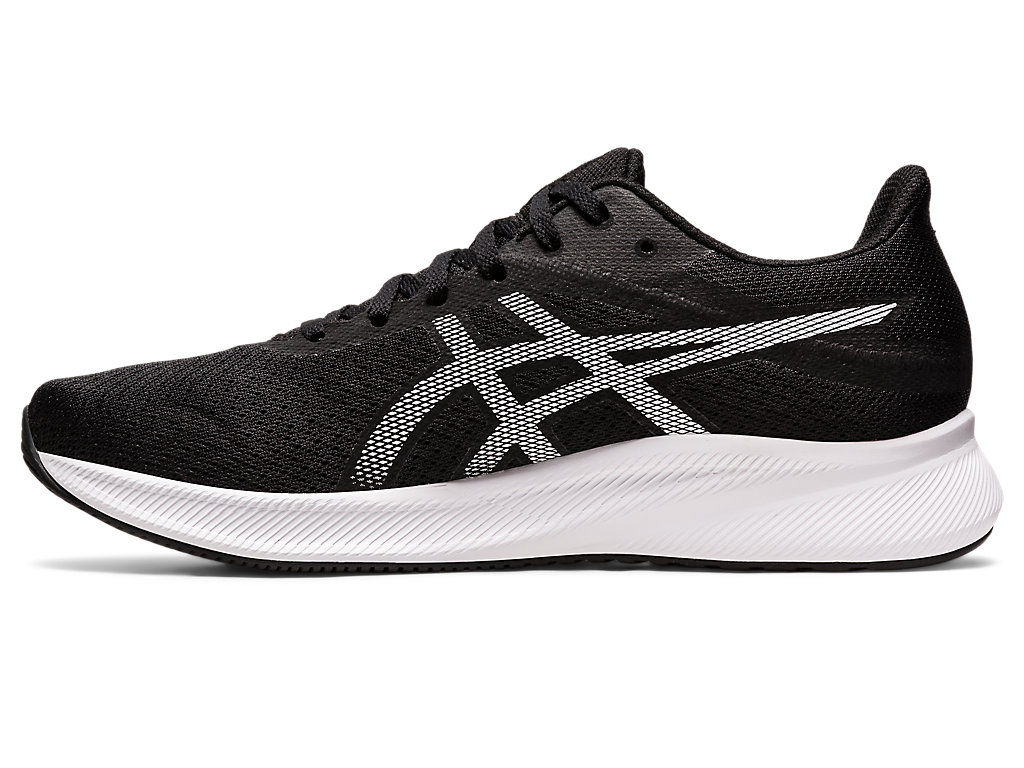 Men's Asics Patriot 13 Running Shoes Black / White | 1790-HNVBU