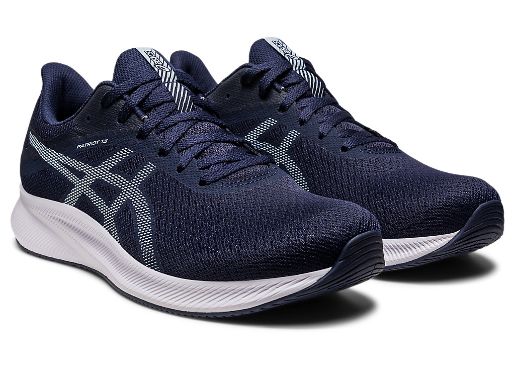 Men's Asics Patriot 13 Running Shoes Blue | 1690-VHQMB