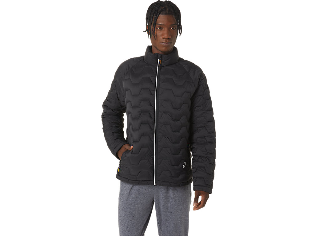 Men\'s Asics Performance Insulated Jackets Black | 3910-QERTK