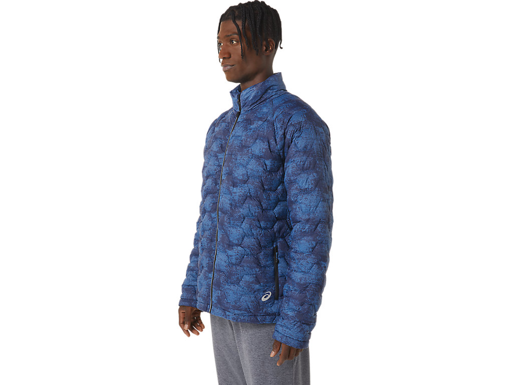 Men's Asics Performance Insulated Jackets Blue | 4583-EVIUL