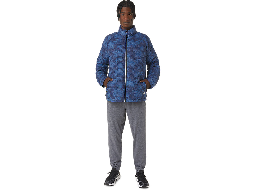 Men's Asics Performance Insulated Jackets Blue | 4583-EVIUL