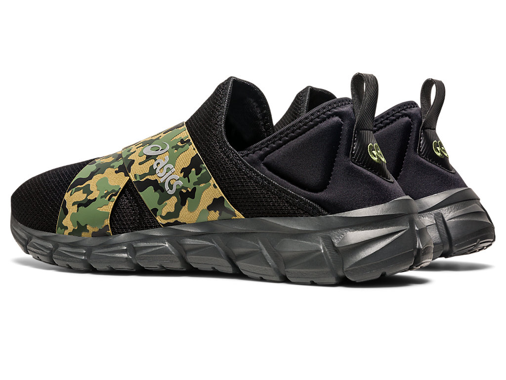 Men's Asics Quantum Lyte Slip-On Sneakers Black / Camo | 1243-XDHOM