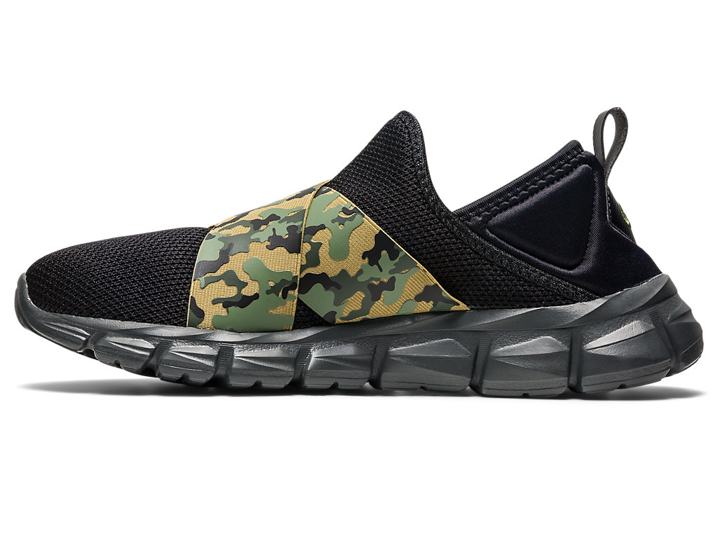 Men's Asics Quantum Lyte Slip-On Sneakers Black / Camo | 1243-XDHOM