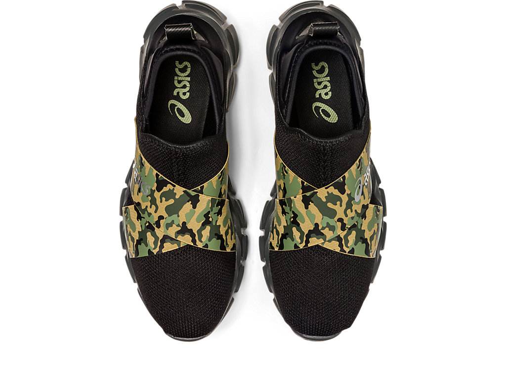 Men's Asics Quantum Lyte Slip-On Sneakers Black / Camo | 1243-XDHOM