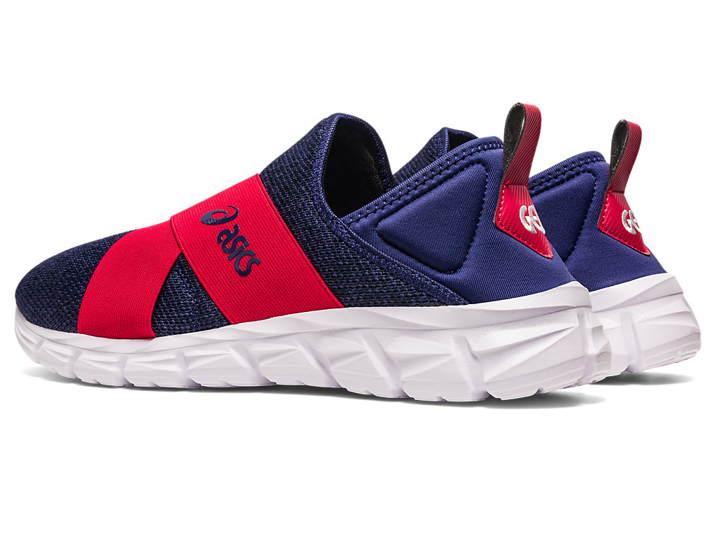 Men's Asics Quantum Lyte Slip-On Sneakers Indigo Blue / Red | 1387-PUEBM