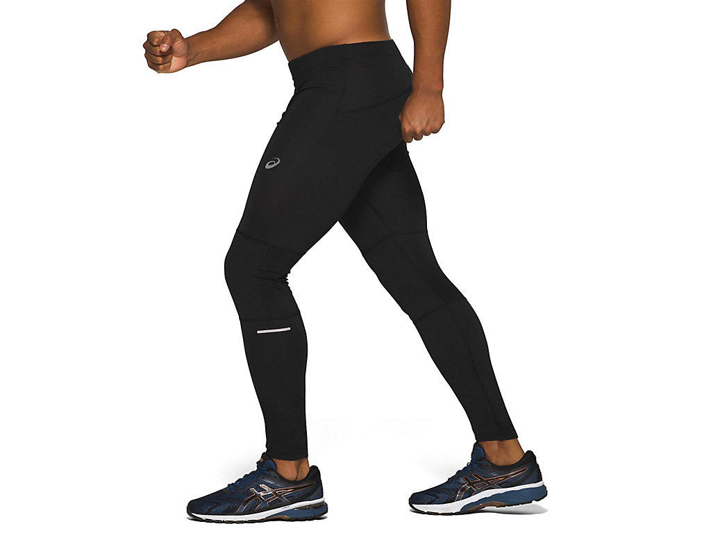 Men's Asics Race Pants Black | 7190-HBRGX