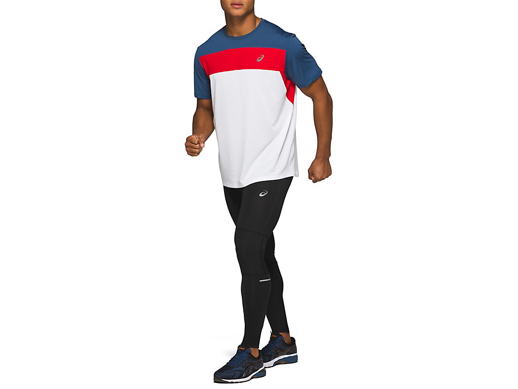 Men's Asics Race Pants Black | 7190-HBRGX