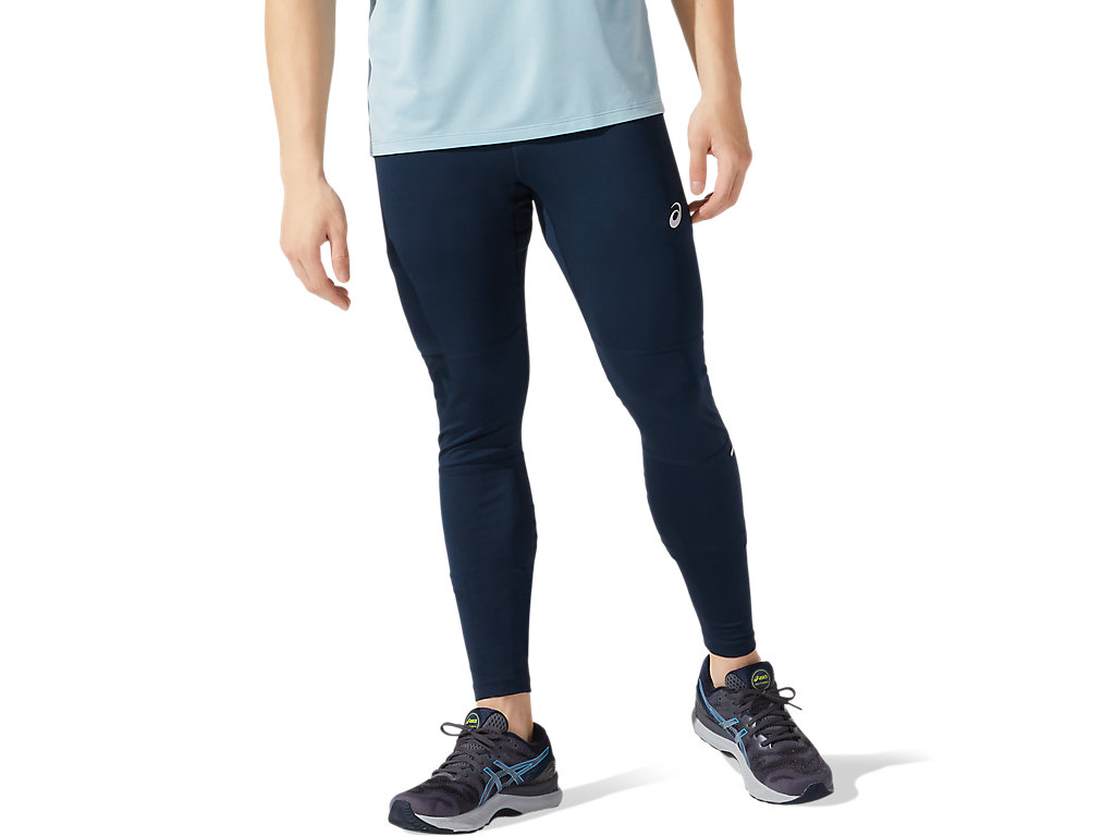 Men\'s Asics Race Pants Blue | 3756-KNCOZ