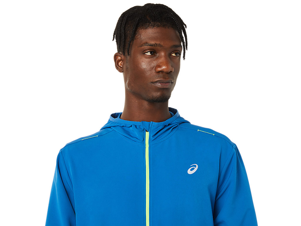 Men's Asics Ready-Set Jackets Green | 9736-RSLYF