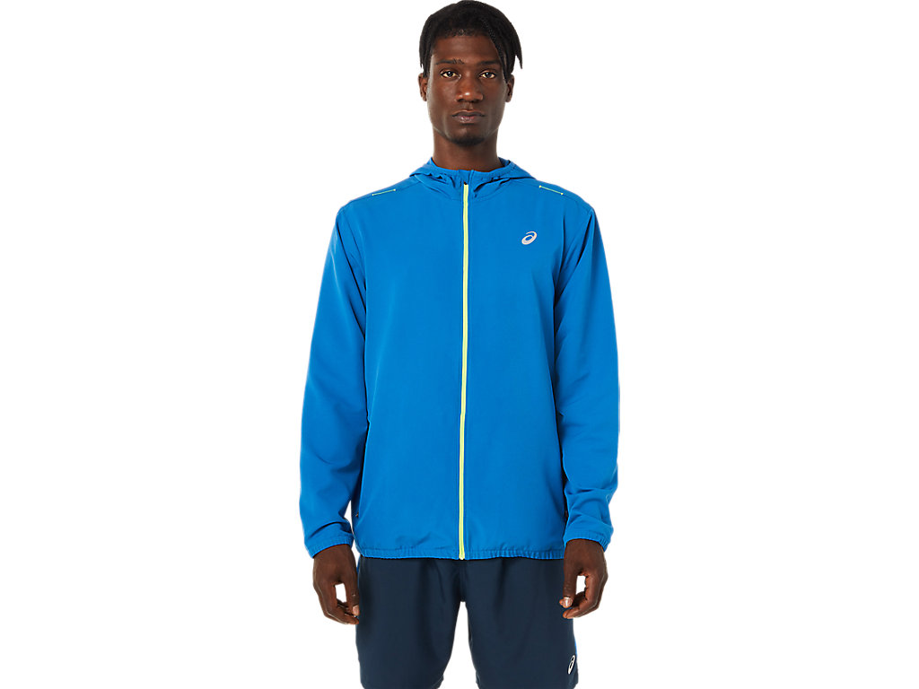 Men\'s Asics Ready-Set Jackets Green | 9736-RSLYF