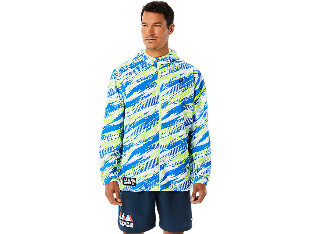 Men\'s Asics Ready-Set Lam Jackets Green | 9537-NQFRI