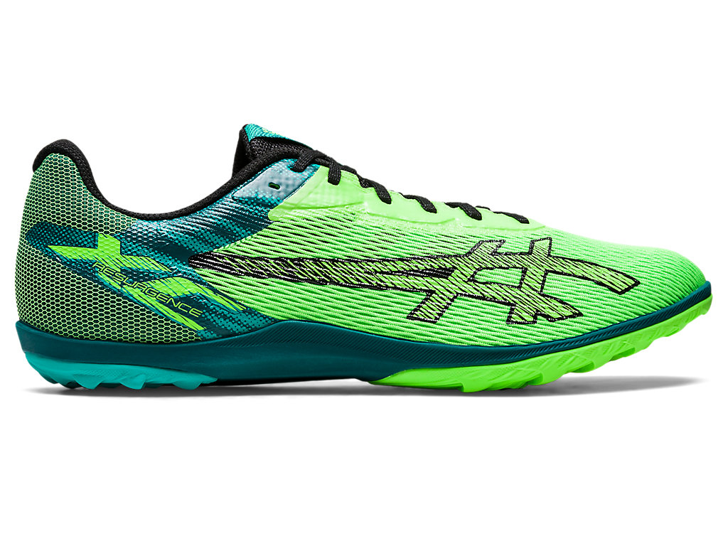 Men\'s Asics Resurgence Xc Indoor Shoes Green / Black | 8096-DEZXO