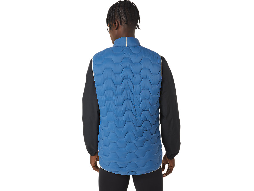 Men's Asics Reverse Ins Vest Jackets AZURE | 2075-NYWUP